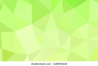 Light Green, Yellow vector abstract mosaic background. Polygonal abstract illustration with gradient. Textured pattern for your backgrounds.