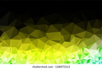 Light Green, Yellow vector abstract polygonal layout. A completely new color illustration in a vague style. A completely new template for your business design.