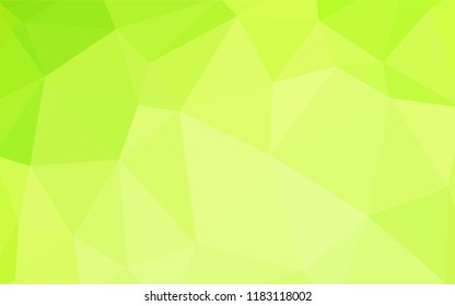 Light Green, Yellow vector abstract polygonal template. Elegant bright polygonal illustration with gradient. Completely new template for your banner.