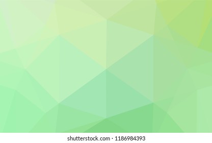 Light Green, Yellow vector abstract mosaic background. A vague abstract illustration with gradient. A completely new template for your business design.
