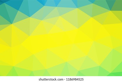Light Green, Yellow vector abstract mosaic backdrop. Glitter abstract illustration with an elegant design. The elegant pattern can be used as part of a brand book.