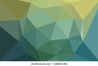 Light Green, Yellow vector abstract mosaic background. Polygonal abstract illustration with gradient. Brand new style for your business design.