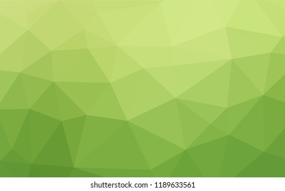 Light Green, Yellow vector abstract polygonal texture. Shining illustration, which consist of triangles. The template can be used as a background for cell phones.