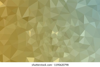 Light Green, Yellow vector abstract polygonal template. Modern abstract illustration with triangles. A completely new design for your leaflet.