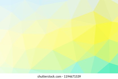 Light Green, Yellow vector abstract mosaic pattern. A vague abstract illustration with gradient. A completely new design for your business.