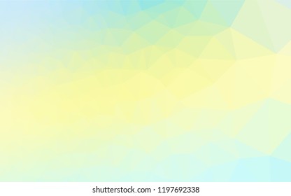 Light Green, Yellow vector abstract polygonal cover. Shining colored illustration in a Brand new style. A completely new template for your business design.