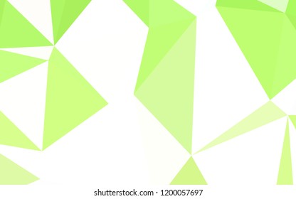 Light Green, Yellow vector abstract mosaic backdrop. Modern abstract illustration with triangles. Brand new style for your business design.