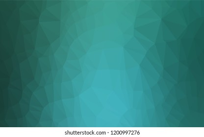 Light Green, Yellow vector abstract polygonal texture. Shining illustration, which consist of triangles. The template can be used as a background for cell phones.