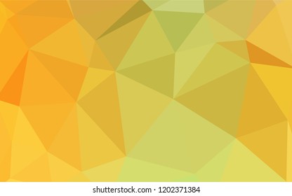 Light Green, Yellow vector abstract polygonal background. Colorful illustration in polygonal style with gradient. Polygonal design for your web site.
