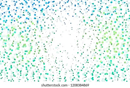 Light Green, Yellow vector abstract textured polygonal background. Blurry rectangular design. The pattern with repeating rectangles can be used for background.