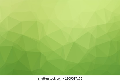 Light Green, Yellow vector abstract polygonal texture. A sample with polygonal shapes. The template can be used as a background for cell phones.