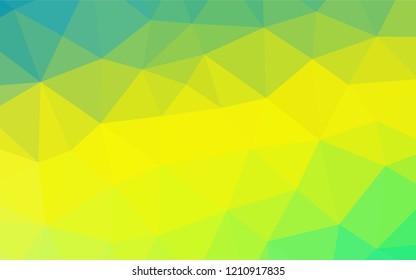 Light Green, Yellow vector abstract mosaic backdrop. Colorful abstract illustration with gradient. The textured pattern can be used for background.