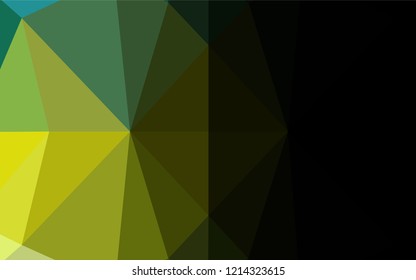 Light Green, Yellow vector abstract mosaic background. A completely new color illustration in a vague style. The completely new template can be used for your brand book.