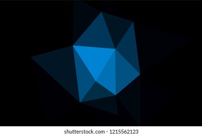 Light Green, Yellow vector abstract mosaic pattern. Geometric illustration in Origami style with gradient.  Best triangular design for your business.