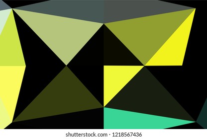 Light Green, Yellow vector abstract mosaic background. Glitter abstract illustration with an elegant design. Brand new design for your business.