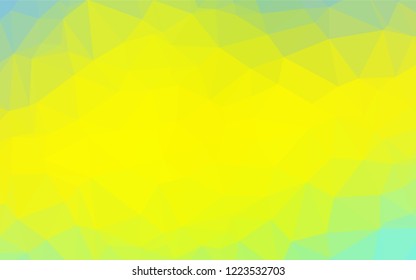 Light Green, Yellow vector abstract polygonal cover. Colorful abstract illustration with gradient. A new texture for your design.