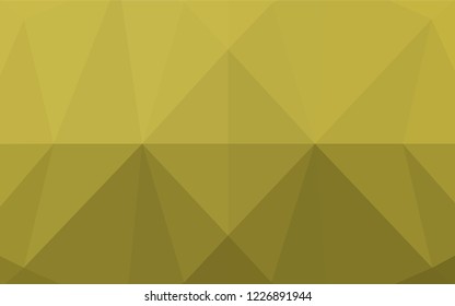 Light Green, Yellow vector abstract polygonal layout. Colorful abstract illustration with gradient. Triangular pattern for your business design.