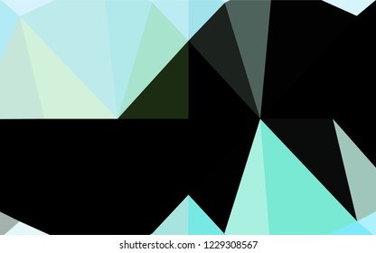 Light Green, Yellow vector abstract polygonal layout. Geometric illustration in Origami style with gradient.  A completely new design for your business.