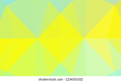 Light Green, Yellow vector abstract mosaic pattern. Creative geometric illustration in Origami style with gradient. The polygonal design can be used for your web site.