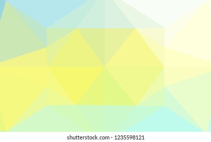 Light Green, Yellow vector abstract mosaic background. A completely new color illustration in a vague style. The elegant pattern can be used as part of a brand book.
