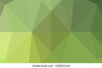 Light Green, Yellow vector abstract polygonal cover. A sample with polygonal shapes. The completely new template can be used for your brand book.