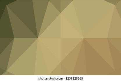 Light Green, Yellow vector abstract polygonal texture. Shining colored illustration in a Brand new style. A new texture for your design.