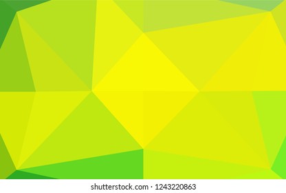 Light Green, Yellow vector abstract mosaic pattern. A vague abstract illustration with gradient. The elegant pattern can be used as part of a brand book.