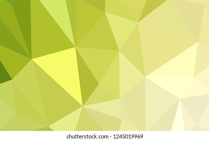 Light Green, Yellow vector abstract mosaic pattern. Polygonal abstract illustration with gradient. Brand new style for your business design.