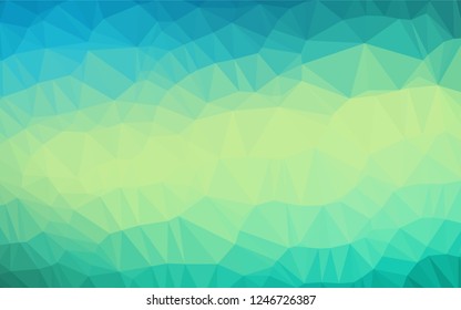 Light Green, Yellow vector abstract mosaic background. A vague abstract illustration with gradient. A completely new template for your business design.