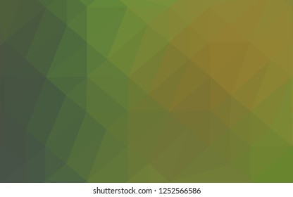 Light Green, Yellow vector abstract mosaic backdrop. Glitter abstract illustration with an elegant design. Elegant pattern for a brand book.