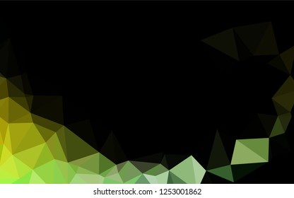 Light Green, Yellow vector abstract mosaic backdrop. A completely new color illustration in a vague style. The completely new template can be used for your brand book.