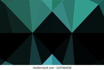Light Green, Yellow vector abstract polygonal cover. Colorful illustration in abstract style with gradient. The template can be used as a background for cell phones.
