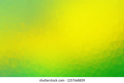 Light Green, Yellow vector abstract mosaic background. Brand new colored illustration in blurry style with gradient. A new texture for your design.