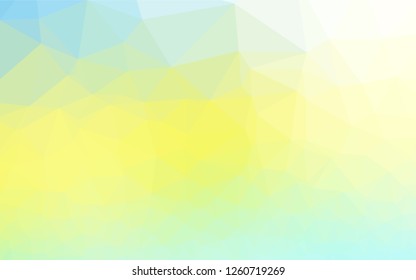 Light Green, Yellow vector abstract mosaic backdrop. An elegant bright illustration with gradient. A new texture for your design.