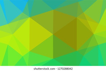 Light Green, Yellow vector abstract mosaic pattern. A vague abstract illustration with gradient. The completely new template can be used for your brand book.