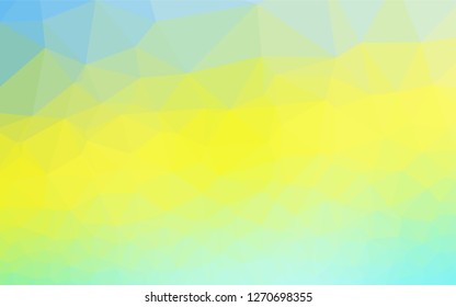 Light Green, Yellow vector abstract mosaic pattern. An elegant bright illustration with gradient. A completely new template for your business design.