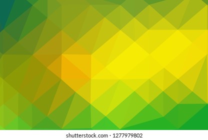 Light Green, Yellow vector abstract mosaic backdrop. Colorful abstract illustration with gradient. New texture for your design.