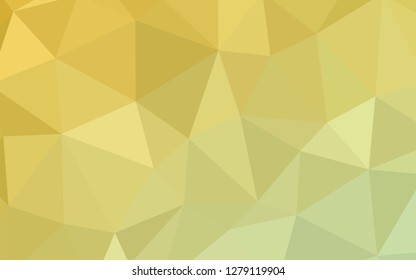 Light Green, Yellow vector abstract polygonal pattern. Modern abstract illustration with triangles. A new texture for your web site.