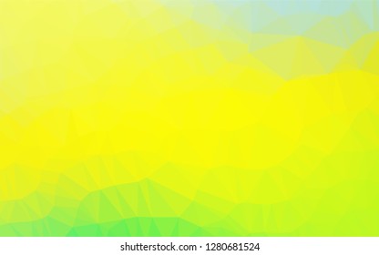 Light Green, Yellow vector abstract mosaic backdrop. Glitter abstract illustration with an elegant design. The elegant pattern can be used as part of a brand book.