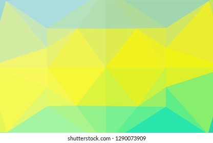 Light Green, Yellow vector abstract mosaic pattern. Brand new colored illustration in blurry style with gradient. A completely new design for your business.