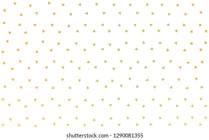 Light Green, Yellow vector  abstract polygonal background. Geometric illustration in Origami style with gradient.  Triangular pattern for your design.