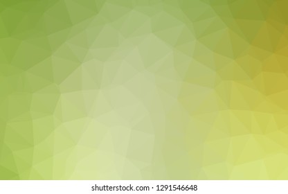 Light Green, Yellow vector abstract mosaic backdrop. Brand new colorful illustration in with gradient. Completely new template for your business design.