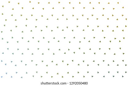 Light Green, Yellow vector  abstract mosaic backdrop. Triangular geometric sample with gradient.  A new texture for your web site.