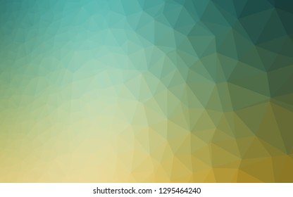 Light Green, Yellow vector abstract mosaic background. Modern geometrical abstract illustration with gradient. Brand new design for your business.