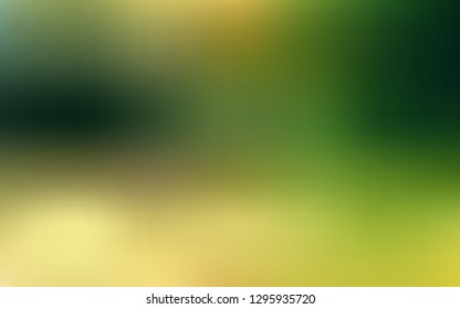 Light Green, Yellow vector abstract layout. Glitter abstract illustration with gradient design. Background for designs.
