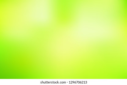 Light Green, Yellow vector abstract bright pattern. A completely new colored illustration in blur style. Blurred design for your web site.