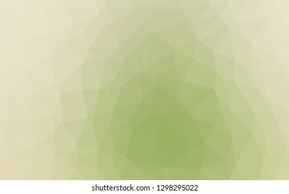 Light Green, Yellow vector abstract polygonal texture. Brand new colorful illustration in with gradient. Completely new design for your business.