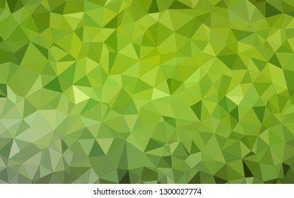 Light Green, Yellow vector abstract mosaic pattern. A completely new color illustration in a polygonal style. Pattern for a brand book's backdrop.