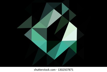 Light Green, Yellow vector abstract polygonal layout. Shining colored illustration in a Brand new style. Template for your brand book.