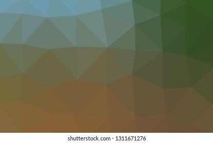Light Green, Yellow vector abstract polygonal cover. Brand new colorful illustration in with gradient. Completely new design for your business.